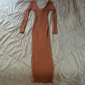 AKIRA Women's Cowl Neck Sweater in Rich Brown